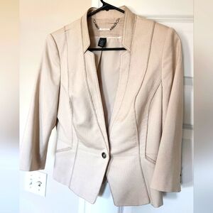 White House Black Market Beige Blazer